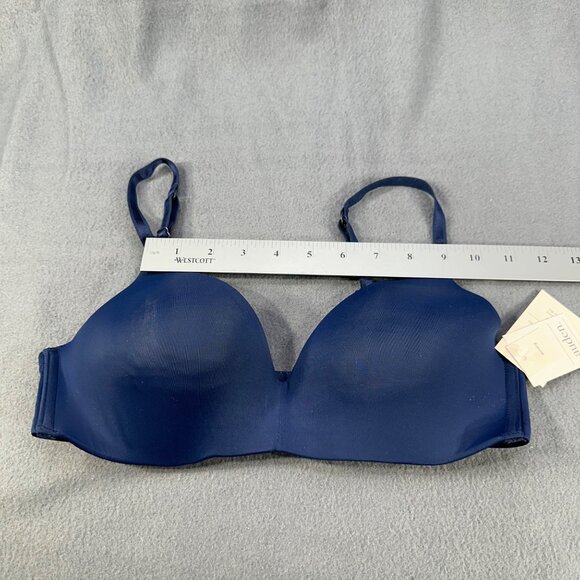 Auden Women's Sz 34B Nursing Bra Lightly Lined Wireless Two Way Straps Blue New - Picture 7 of 14